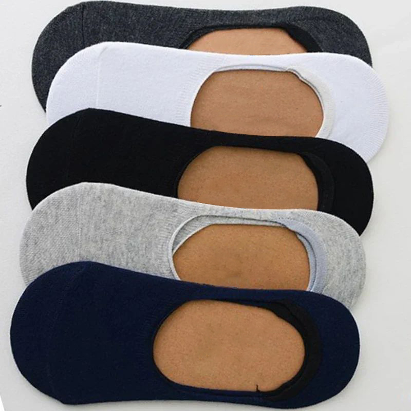 Ankle Sock Low Cut - 5Pairs Men Boat Socks Summer Autumn