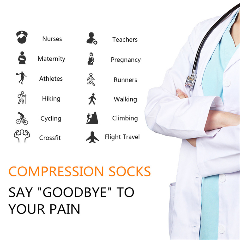 5 Pair/Pack Compression Socks  - огляд і ціна Compression Sock Medical