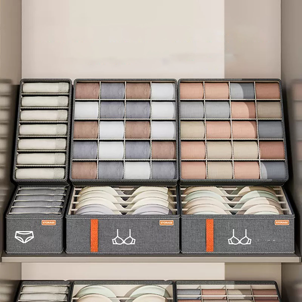 20/6/7/1 Grids Cation PP Sock  - огляд і ціна Sock Organizer Tray