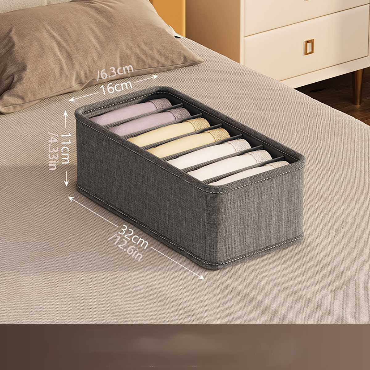 20/6/7/1 Grids Cation PP Sock  - огляд і ціна Sock Organizer Tray