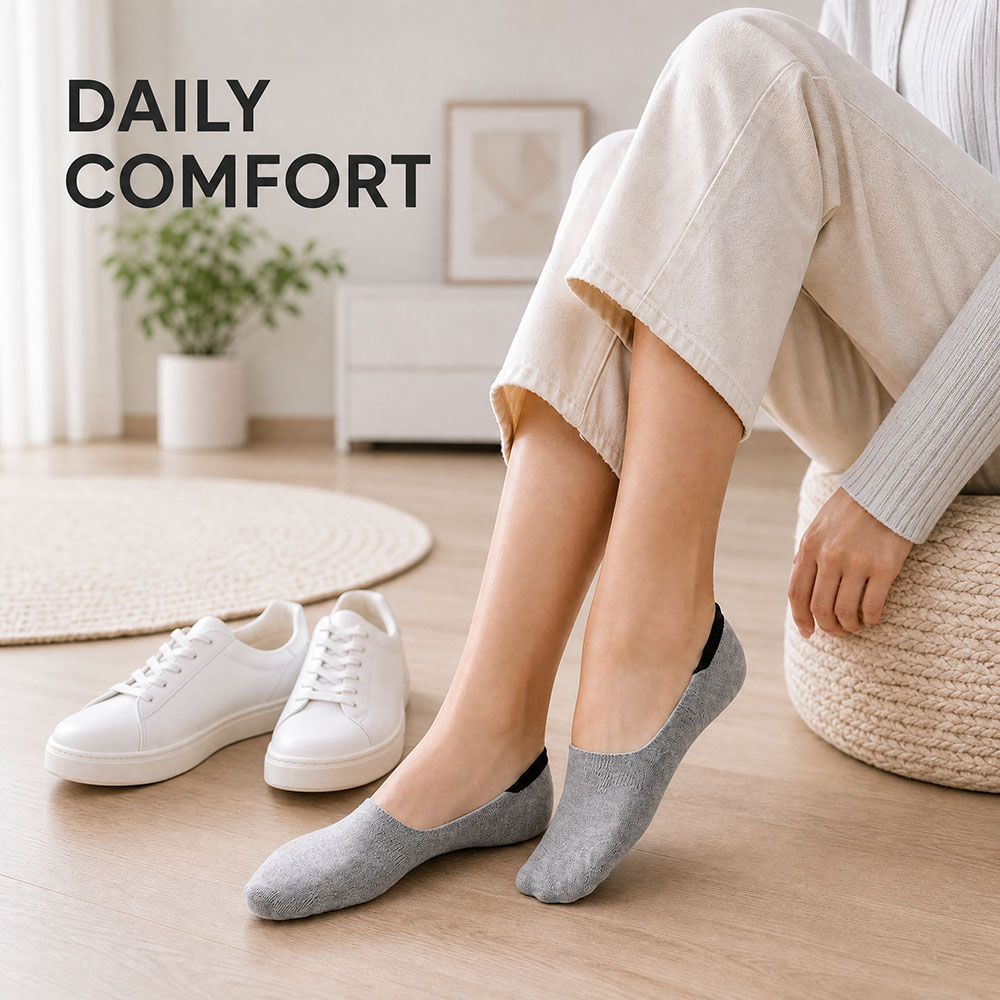 6 Pairs Unisex Cotton No Show  - огляд і ціна Invisibility Sock Loafer