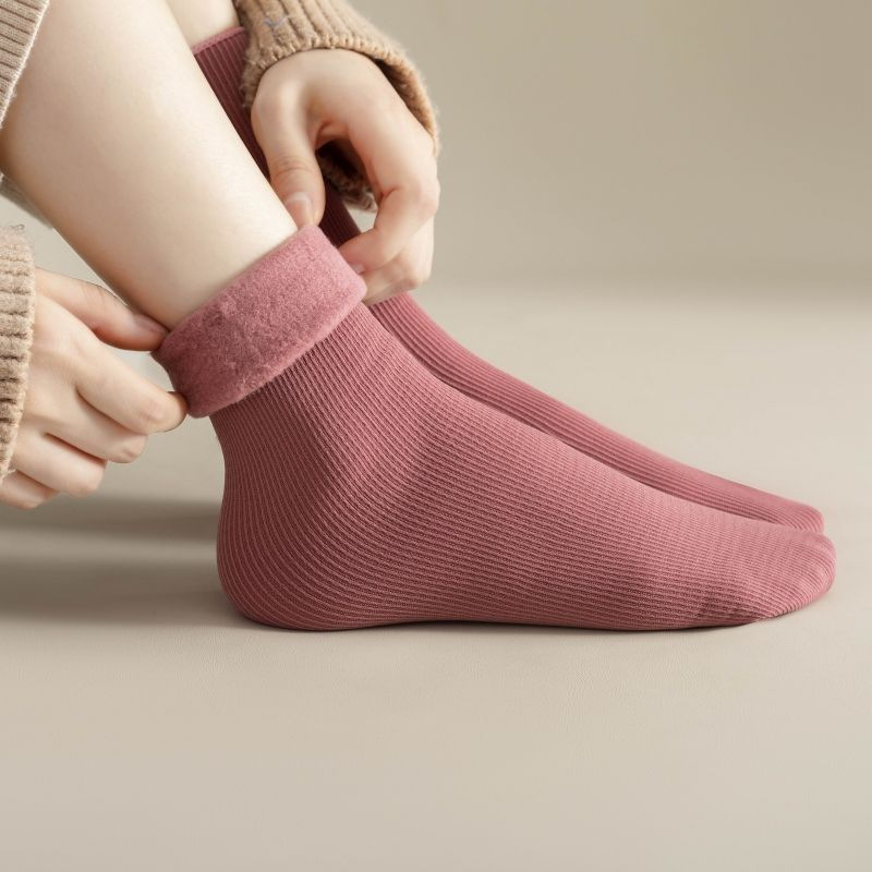 1-4Pairs  Warm Fleece Lined Mi - огляд і ціна Boot Sock Slouchy