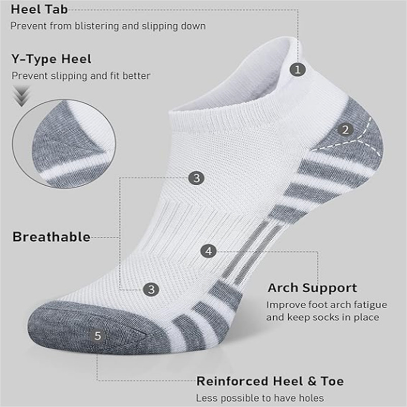 6/24 Pairs Cushioned Breathabl - огляд і ціна Ankle Sock Low Cut