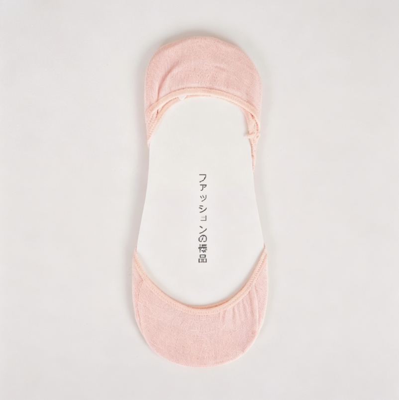 Light Pink Cotton No Show Invi - огляд і ціна Invisibility Sock Loafer