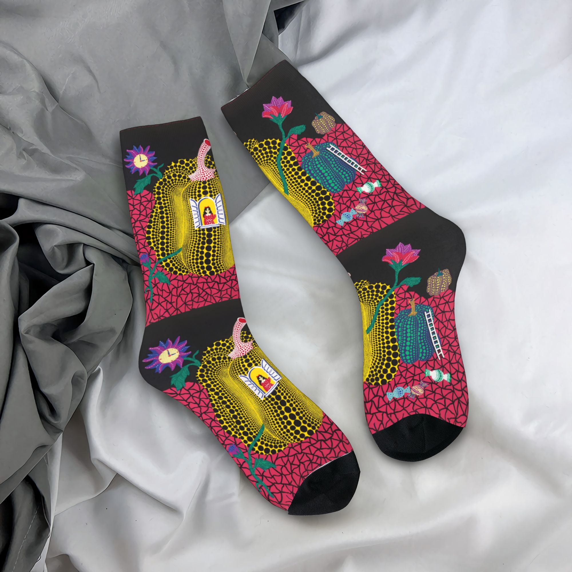 Custom Yayoi Kusama Abstract P - огляд і ціна Dress Sock Men