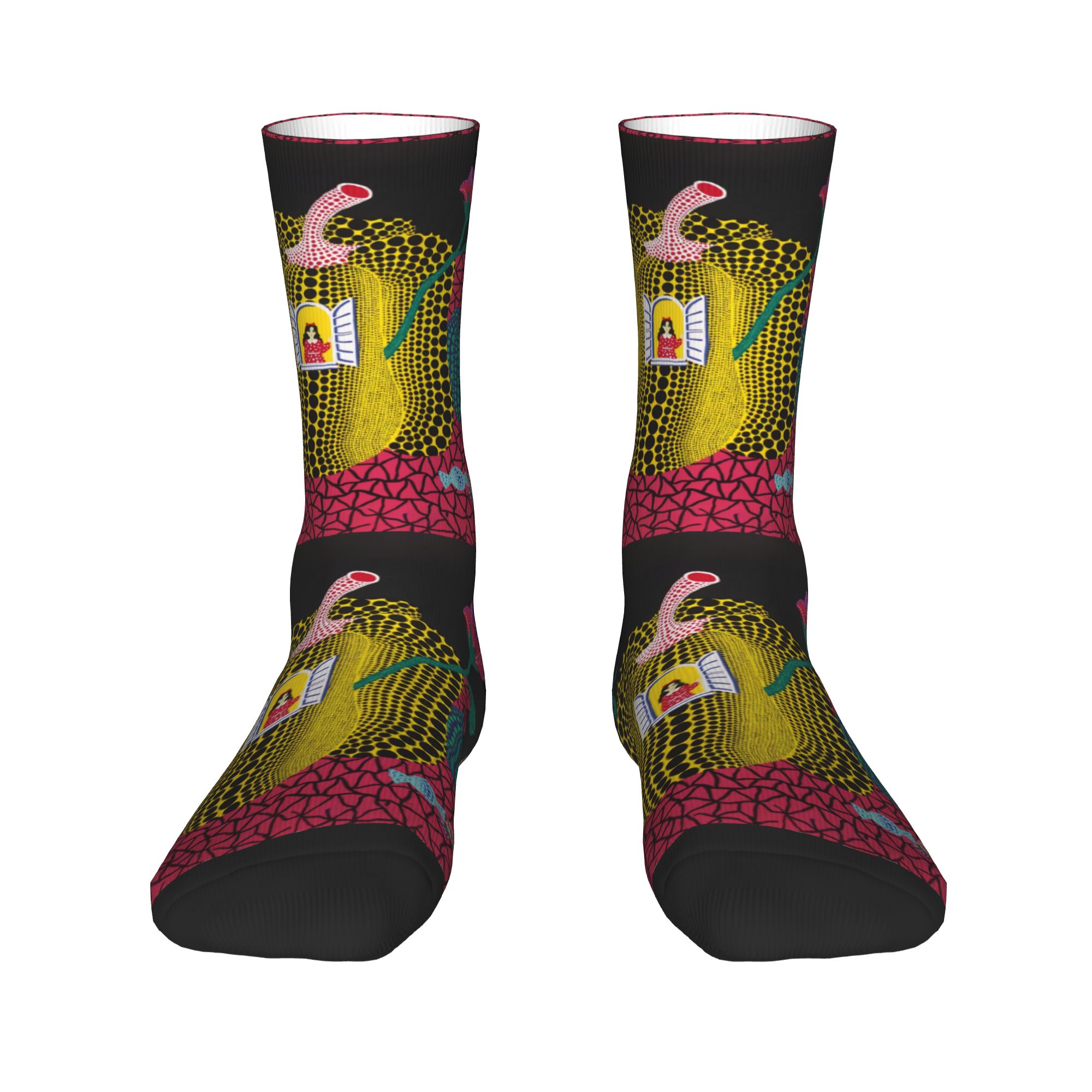Custom Yayoi Kusama Abstract P - огляд і ціна Dress Sock Men