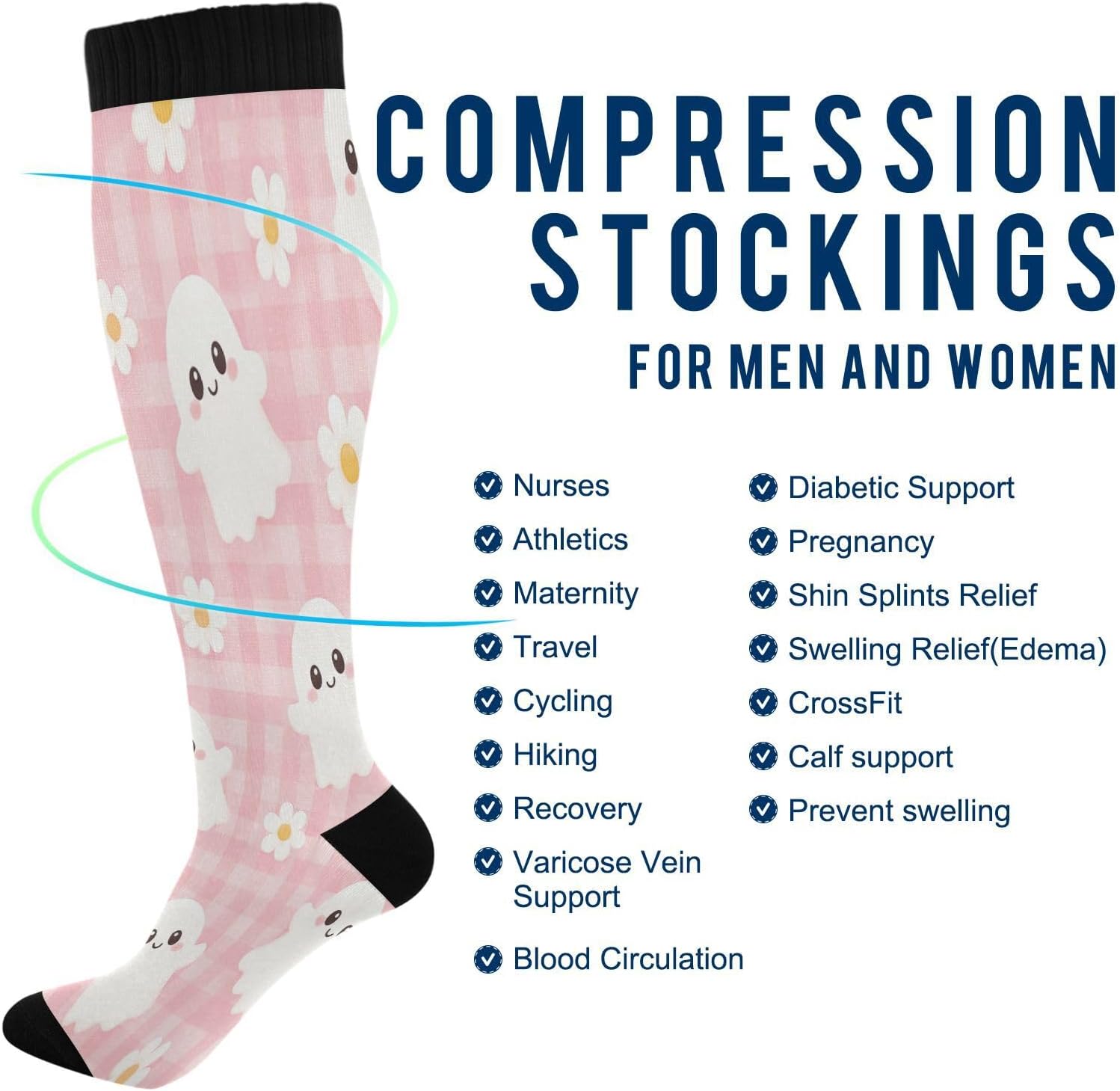 Happy Halloween Compression So - огляд і ціна Knee High Sock Women