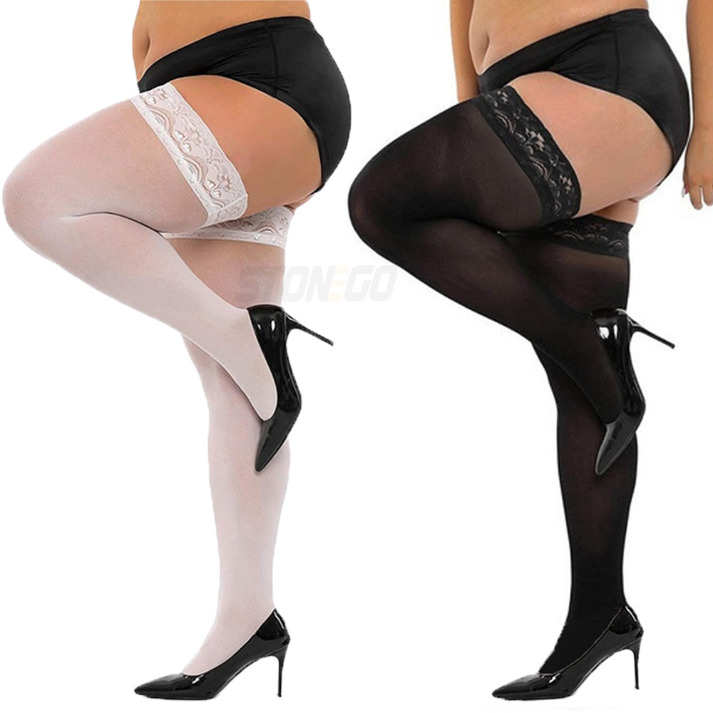 Plus Big Size Woman's Ultra-th - огляд і ціна Thigh High Sock Stay Up