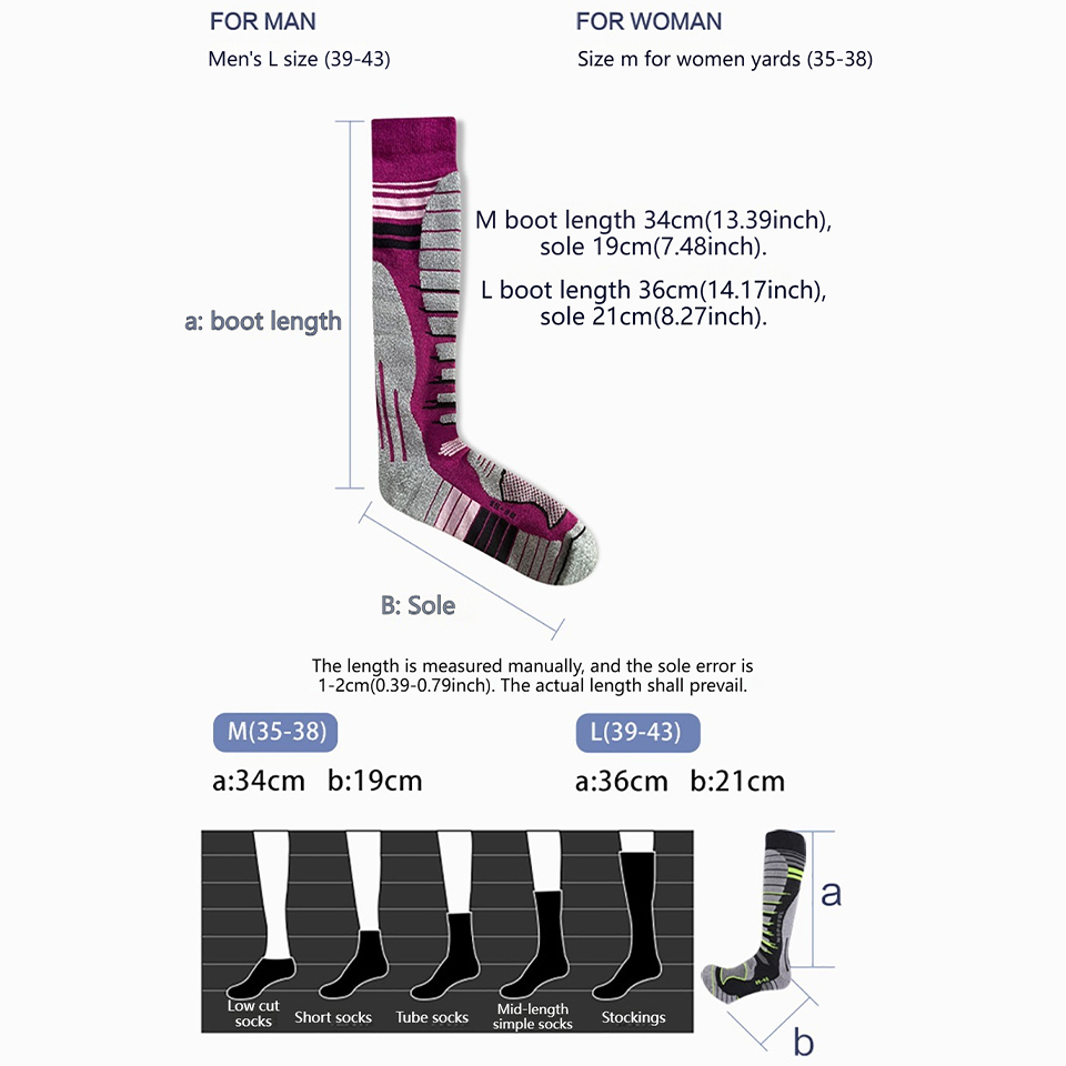 GTUBIKE 1 Pair New Merino Wool - огляд і ціна Wool Hiking Sock