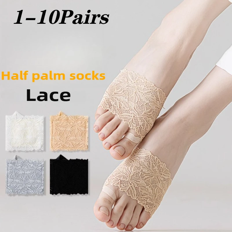 1-10Pairs Women Lace Loafer So - огляд і ціна Invisibility Sock Loafer