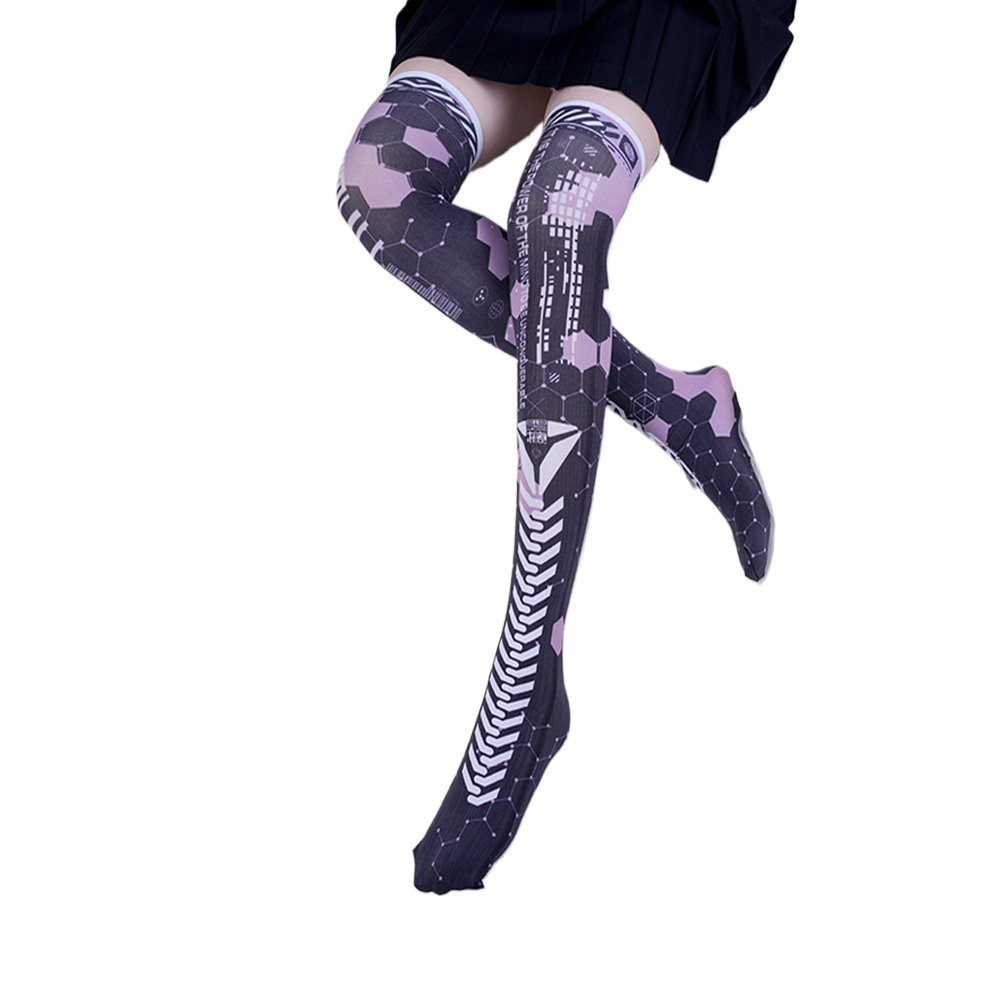 Anime Game Robot AI Mech Stock - огляд і ціна Knee High Sock Women