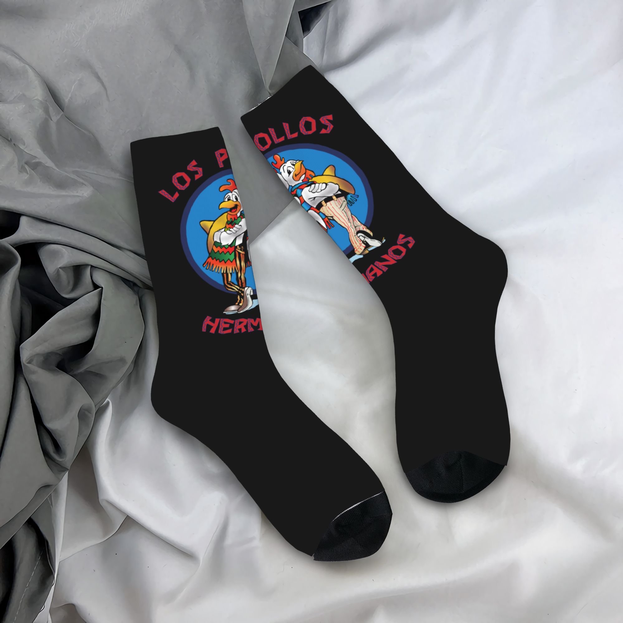 Custom Funny Los Pollos Herman - огляд і ціна Dress Sock Men