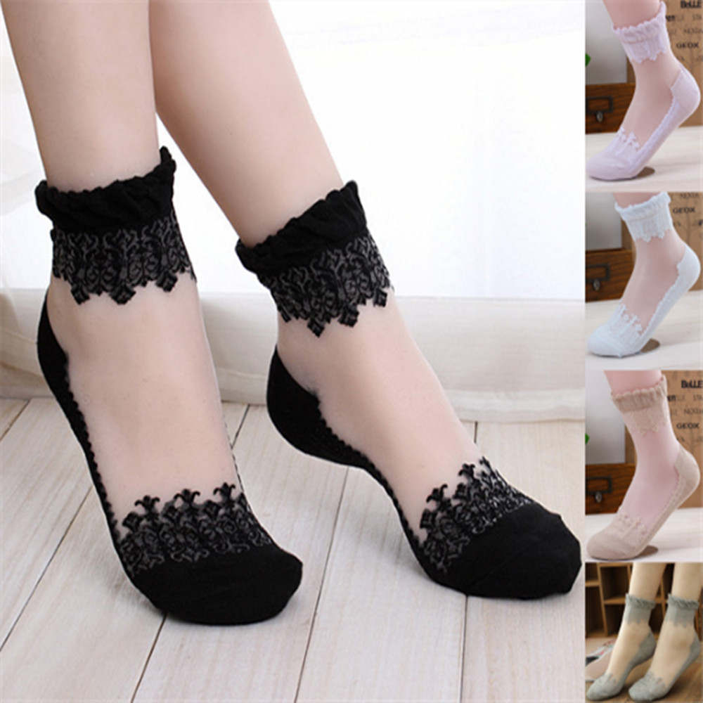 Woman Lace short sock thin soc - огляд і ціна Invisibility Sock Loafer